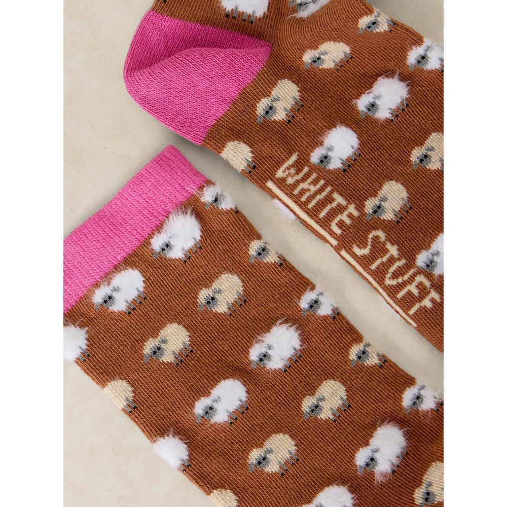 White Stuff Fluffy Sheep Ankle Socks